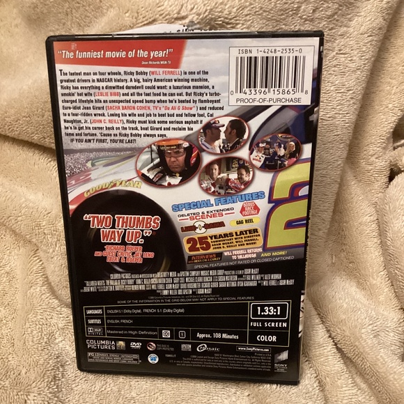Will Ferrell Talladega Nights The Ballad of Ricky Bobby DVD FULL SCREEN - Picture 2 of 4